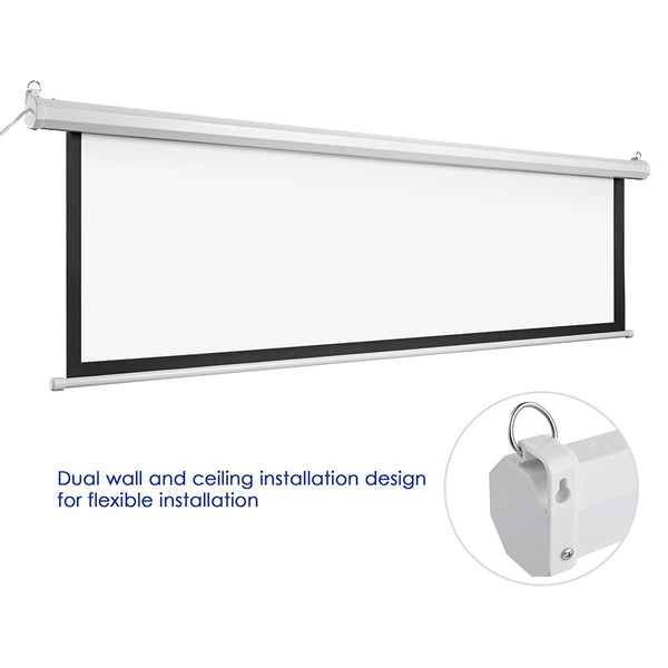 Instahibit Screens 92" 16:9 Electric Projector Screen Wall/Ceiling