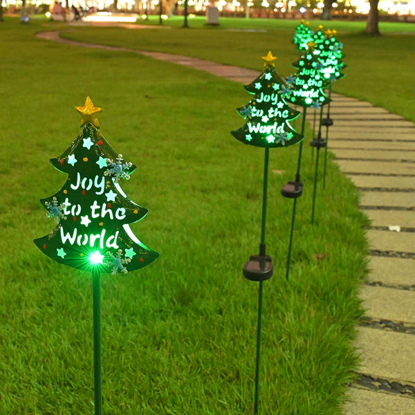 Christmas Tree Path Lights 6x4x33 in
