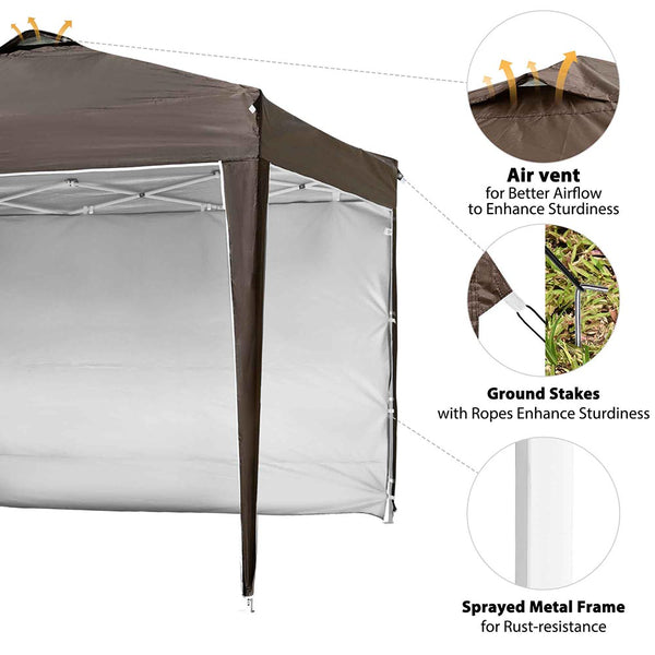 InstaHibit 10x10 Canopy with Top Vent Weight Bags Included