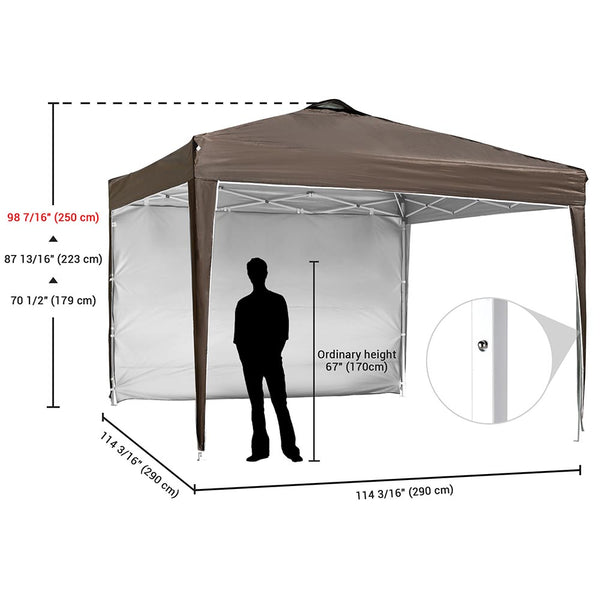 InstaHibit 10x10 Canopy with Top Vent Weight Bags Included