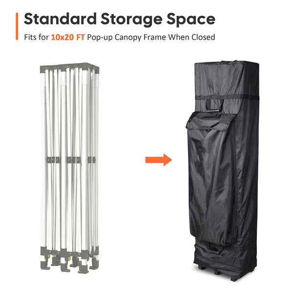 InstaHibit Canopy Storage Bag with Wheels 16x9x60in.