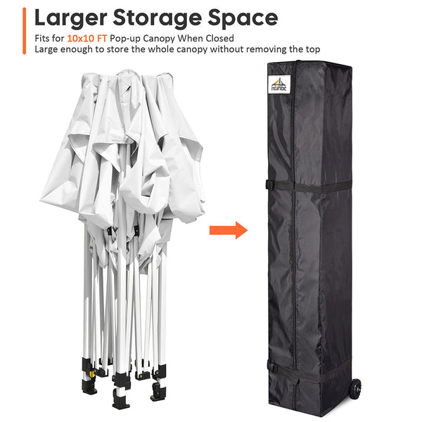 InstaHibit Canopy Storage Bag with Wheels 11x11x63in.