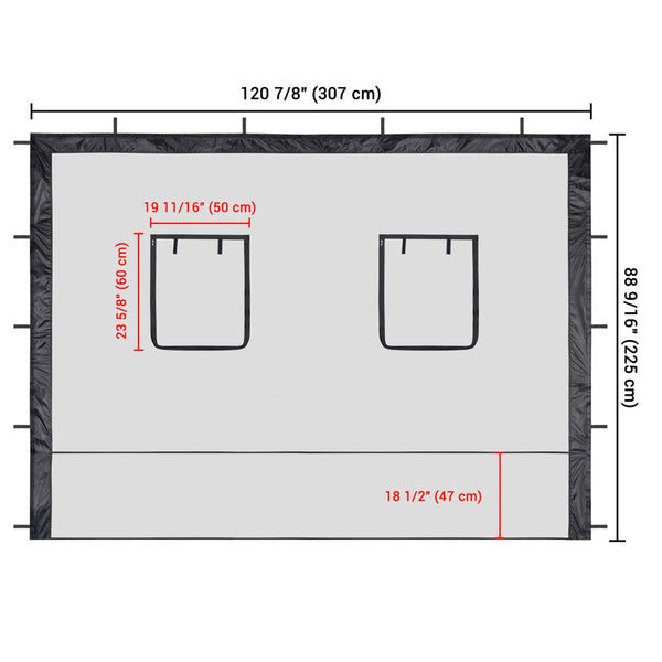 InstaHibit Canopy Netting Mesh Sides 10x10