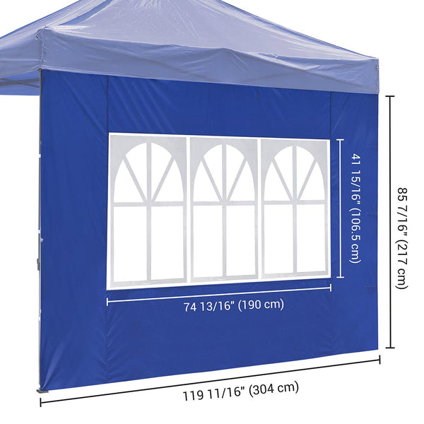 InstaHibit Canopy Sidewall with Window 1080D 10x7ft