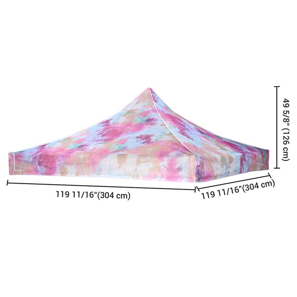 10x10 Tie-dyed Pink Canopy Replacement Top