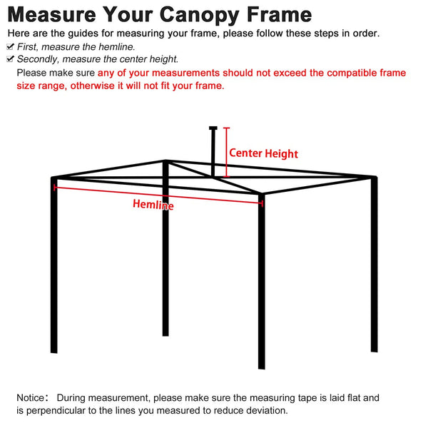 InstaHibit Canopy Replacement Top 9'7"x9'7"