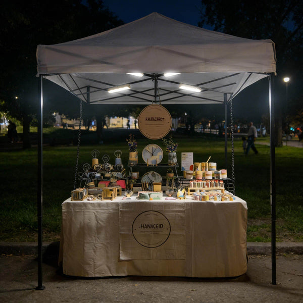 Rechargeable LED Work Light for Market Stall, Backyard Party