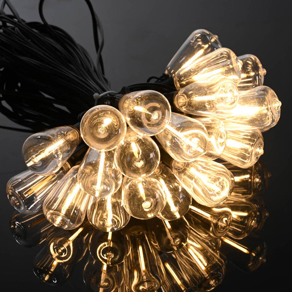 200ft String Lights for Outdoor 100Bulbs -4x50ft 110V