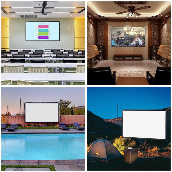 Instahibit Screens 84" 16:9 Front Projection Screen PVC Leather