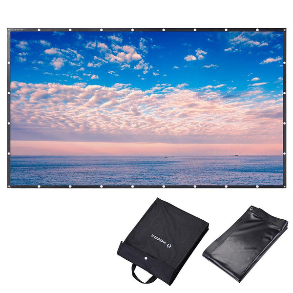 Instahibit Screens 150" 16:9 Front Projection Screen PVC Leather