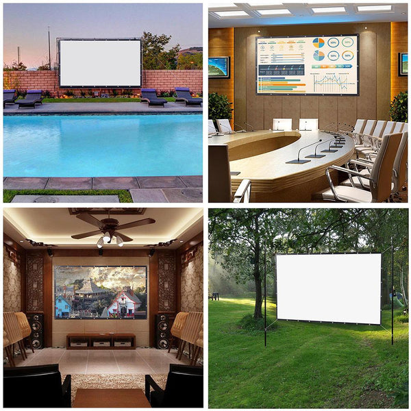 Instahibit Screens 150" 16:9 Front Projection Screen PVC Leather