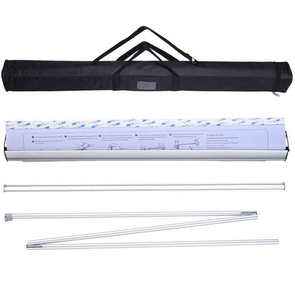 Retractable Banner Stand for Trade Show Banner 33x79 in