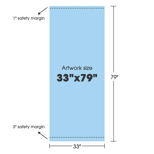 Retractable Banner Stand for Trade Show Banner 33x79 in