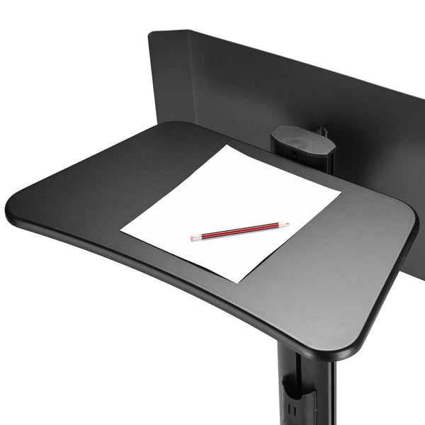 Portable Podium on Wheels Adjustable Lectern Stand