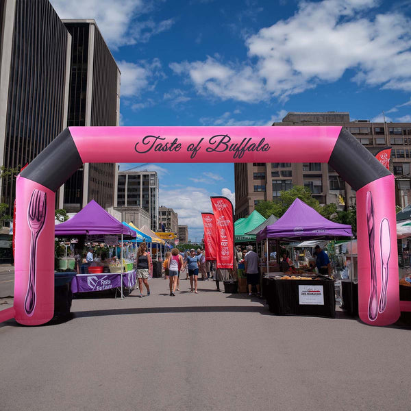 Custom Inflatable Arch with Air Blower, Custom Logo, Color & Pattern