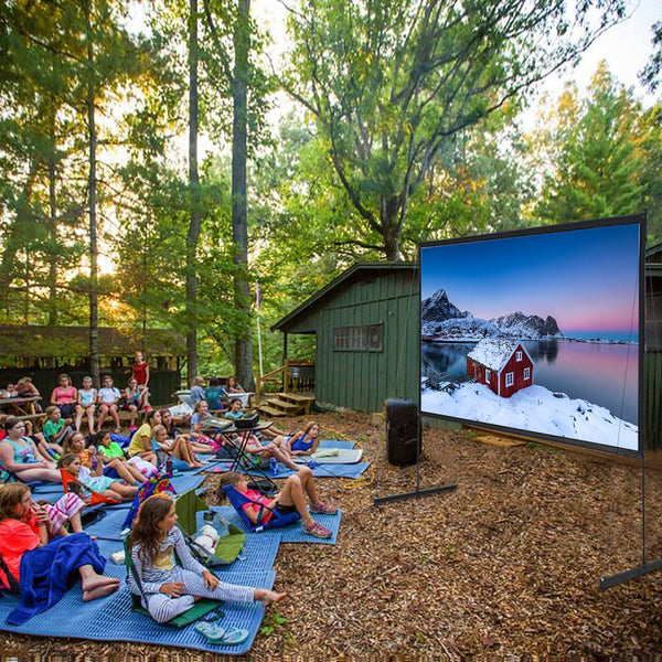 150 inch Projector Screen with Stand for Outdoor